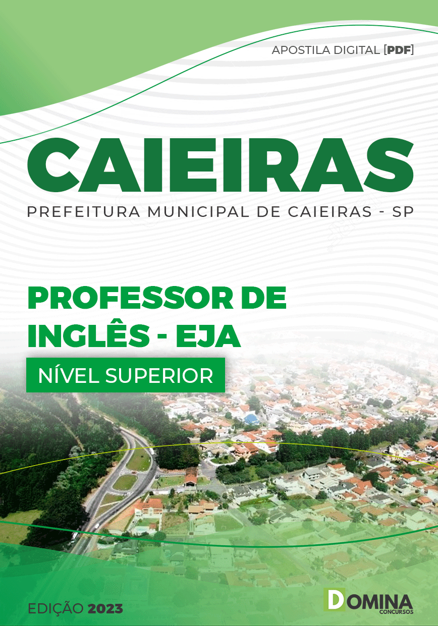 Apostila Pref Caieiras SP 2023 Professor Inglês EJA