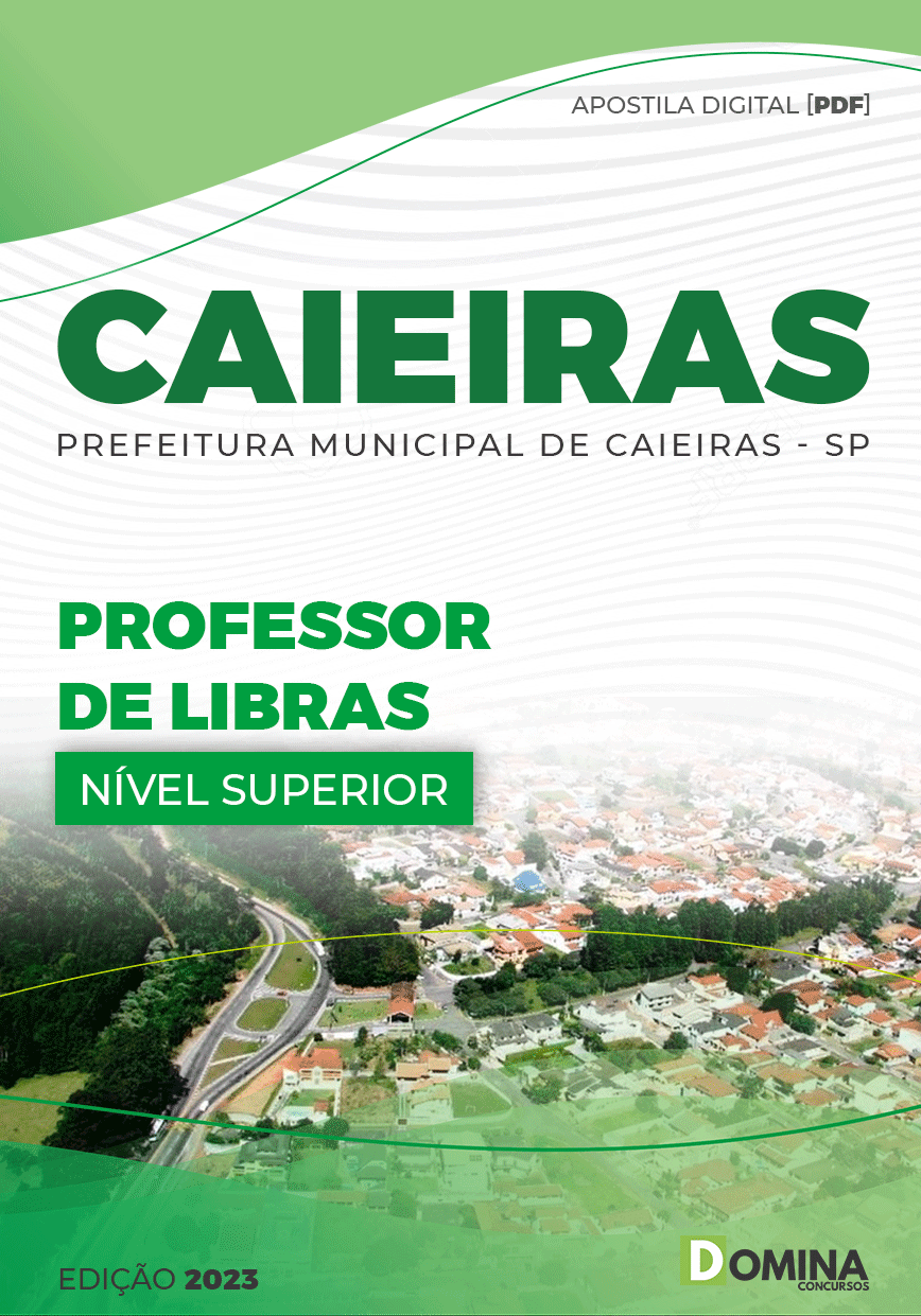 Apostila Pref Caieiras SP 2023 Professor Libras EJA