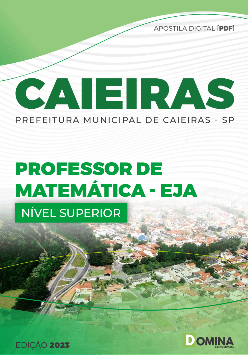 Apostila Pref Caieiras SP 2023 Professor Matemática EJA