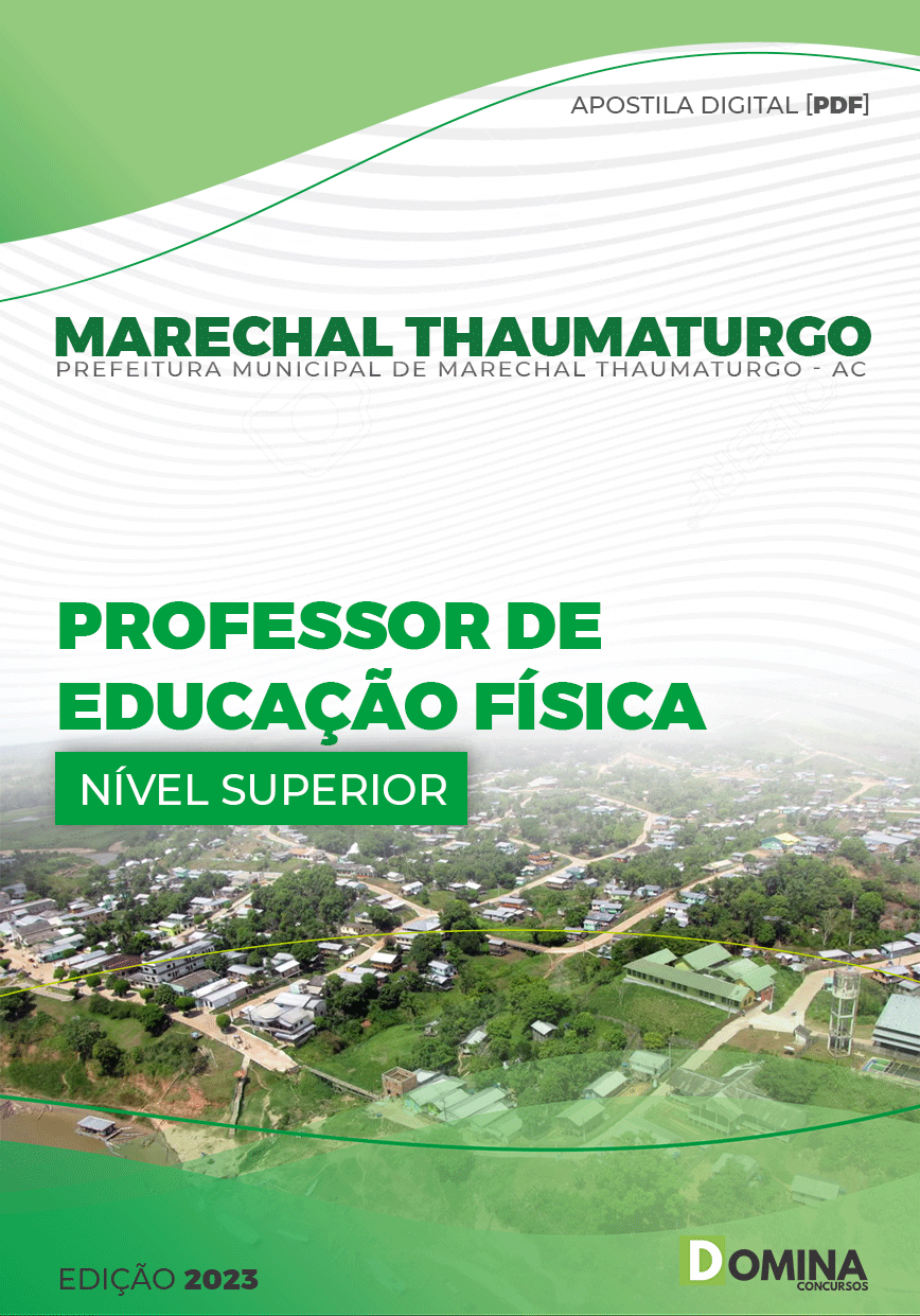 Apostila Pref Marechal Thaumaturgo AC 2023 Professor Educação Física