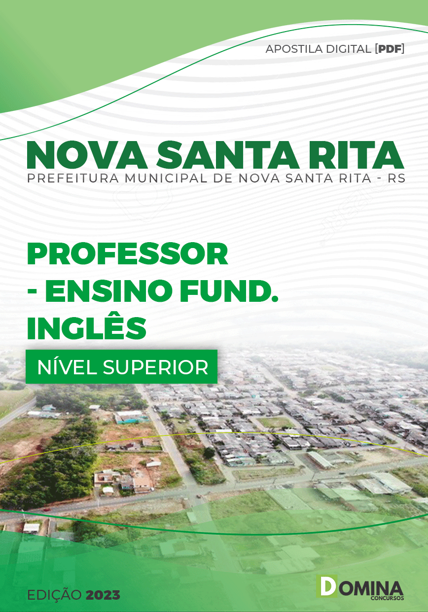 Apostila Pref Nova Santa Rita RS 2023 Professor Inglês