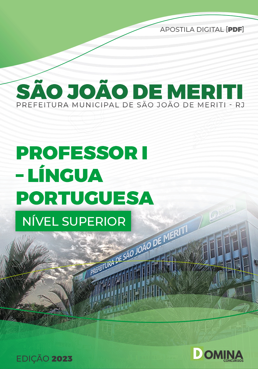 Apostila Pref São João Meriti RJ 2023 Professor I Língua Portuguesa