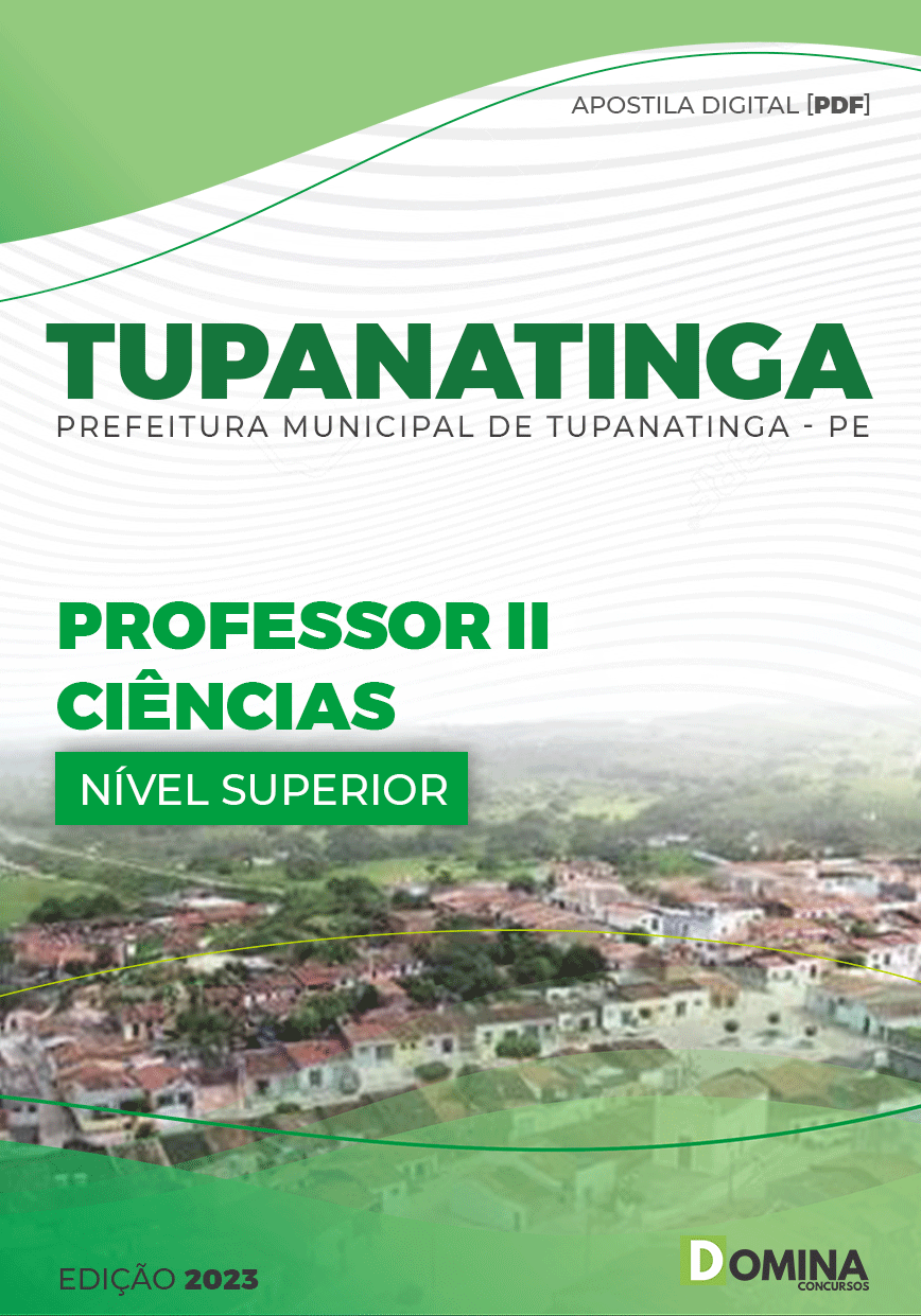 Apostila Pref Tupanatinga PE 2023 Professor II Ciências
