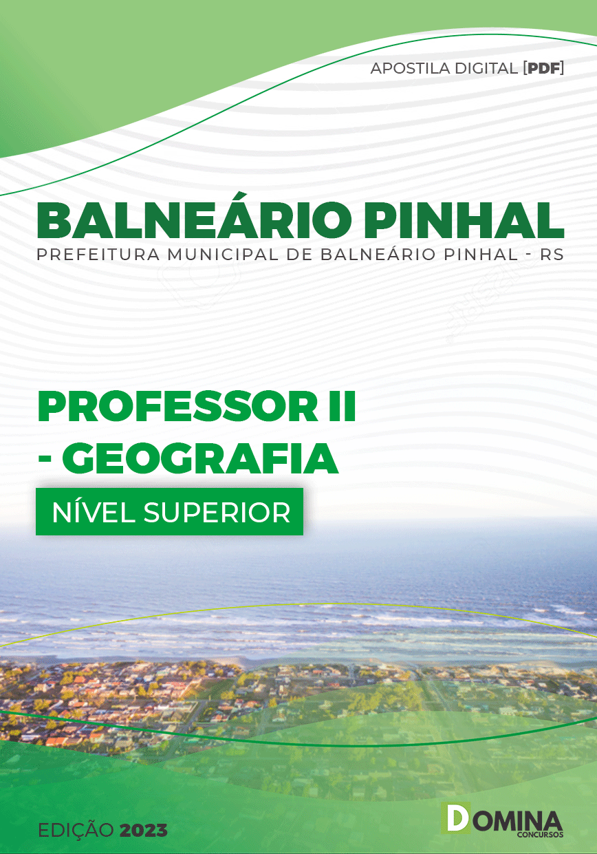 Apostila Pref Balneário Pinhal RS 2023 Professor II Geográfico