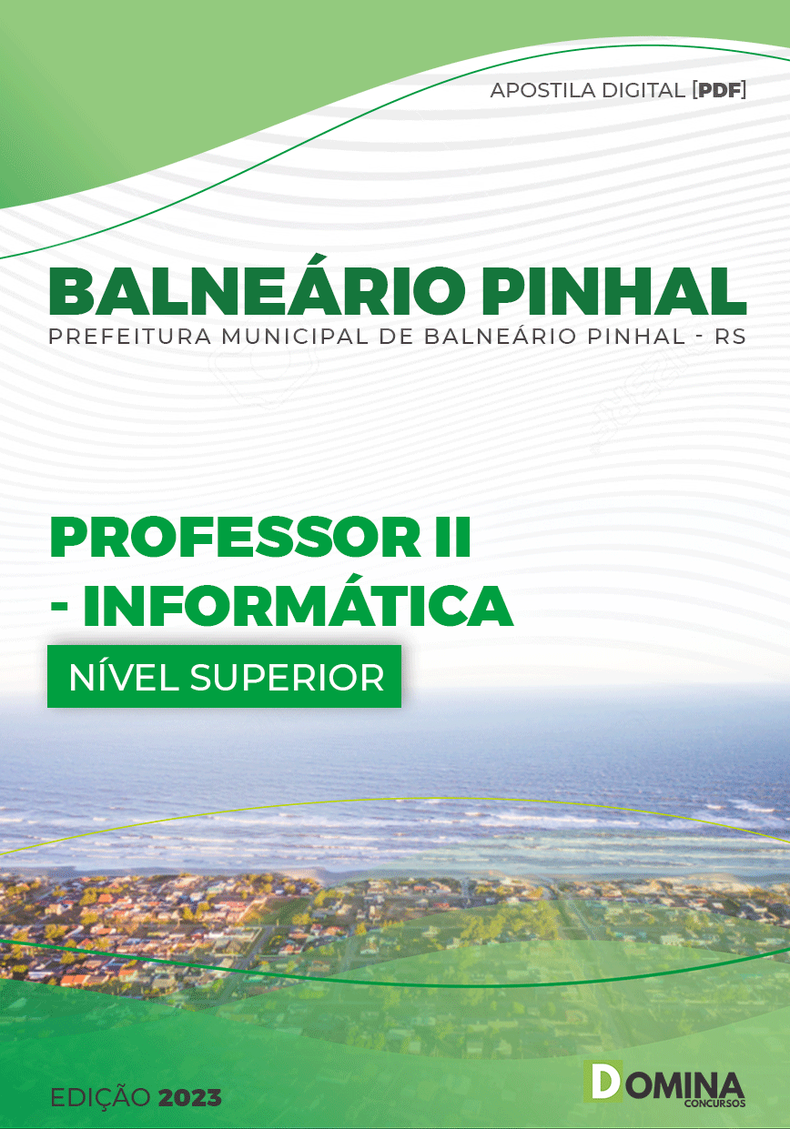 Apostila Pref Balneário Pinhal RS 2023 Professor II Informática