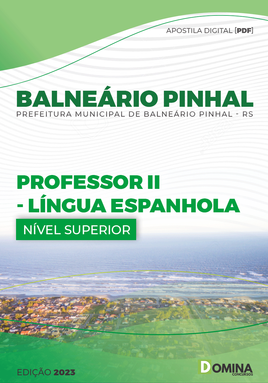 Apostila Pref Balneário Pinhal RS 2023 Professor II Língua Espanhola