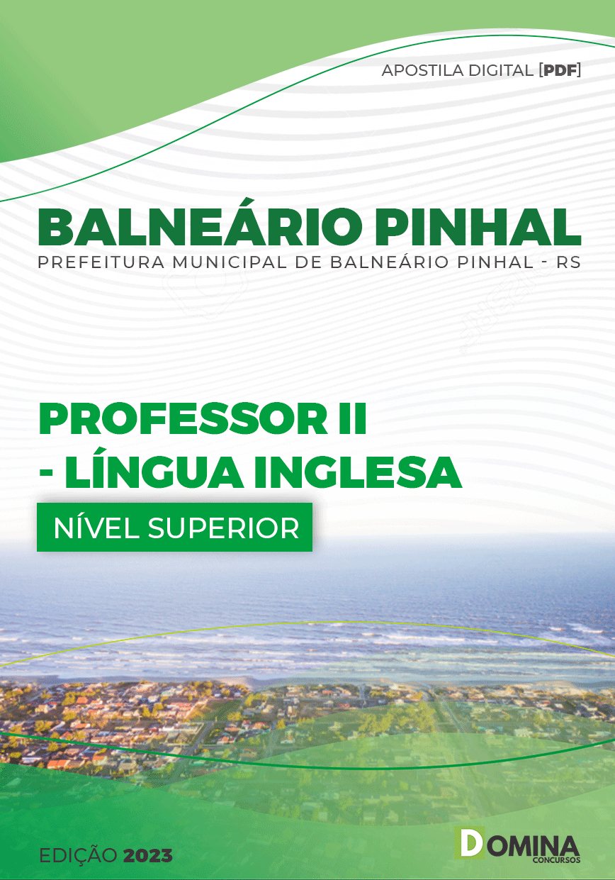 Apostila Pref Balneário Pinhal RS 2023 Professor II Língua Inglesa