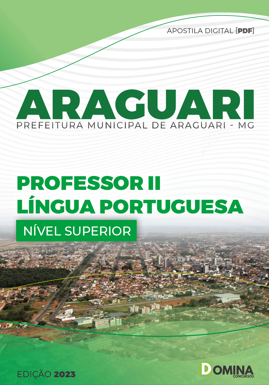 Apostila Pref Araguari MG 2023 Professor II Língua Portuguesa