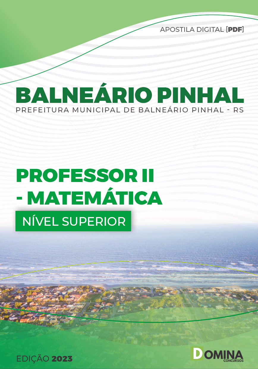 Apostila Pref Balneário Pinhal RS 2023 Professor II Matemática