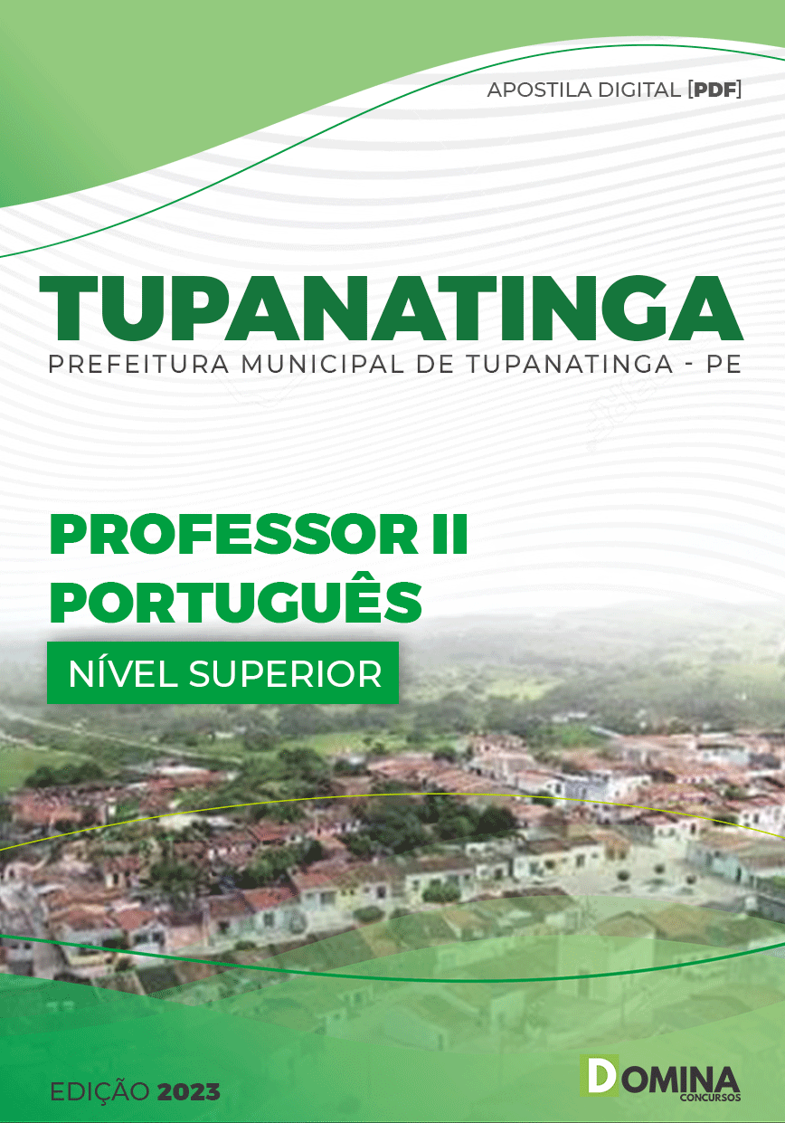 Apostila Pref Tupanatinga PE 2023 Professor II Português