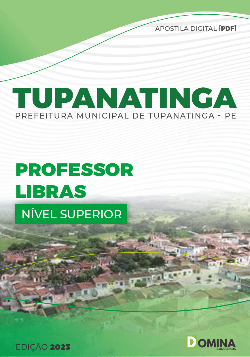 Apostila Pref Tupanatinga PE 2023 Professor II Libras