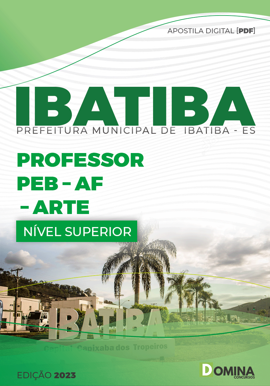Apostila Pref Ibatiba ES 2023 Professor PEB AF Arte