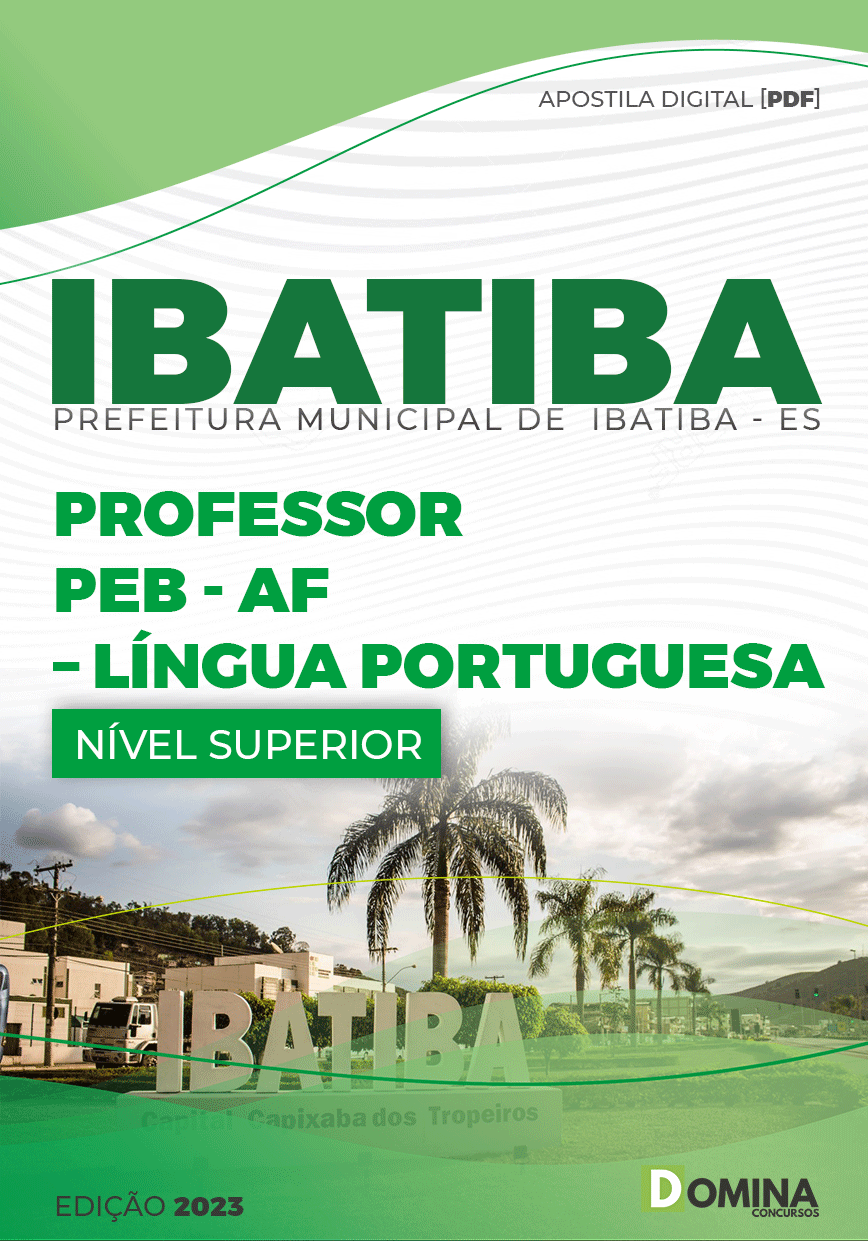 Apostila Pref Ibatiba ES 2023 Professor PEB AF Língua Portuguesa
