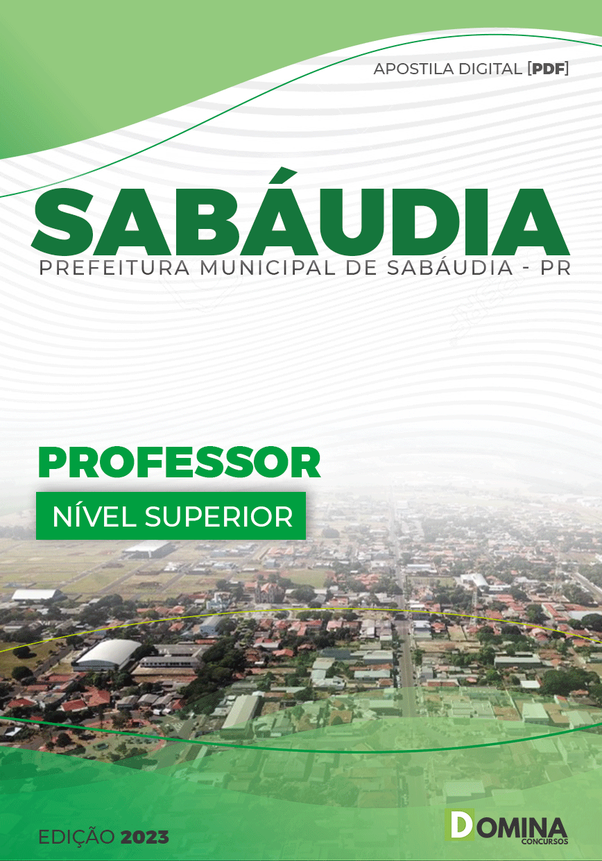 Apostila Concurso Pref Sabáudia PR 2023 Professor