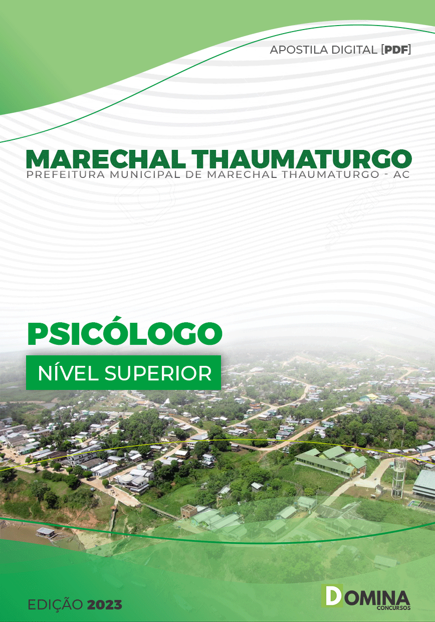 Apostila Pref Marechal Thaumaturgo AC 2023 Psicólogo
