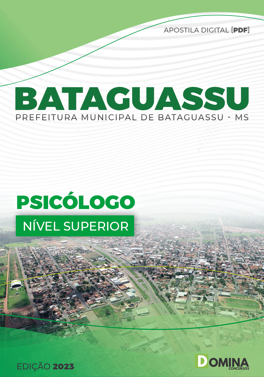 Apostila Digital Pref Bataguassu MS 2023 Psicólogo