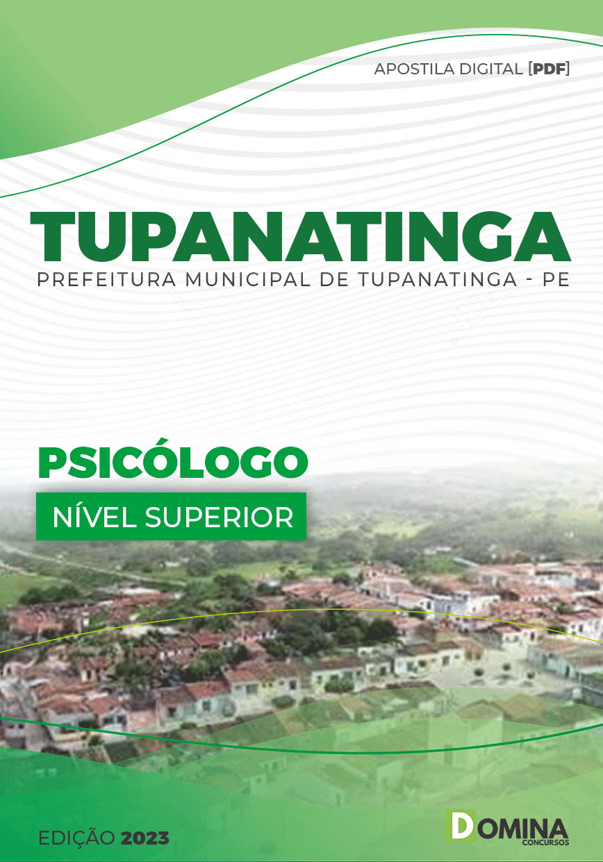 Apostila Digital Pref Tupanatinga PE 2023 Psicólogo