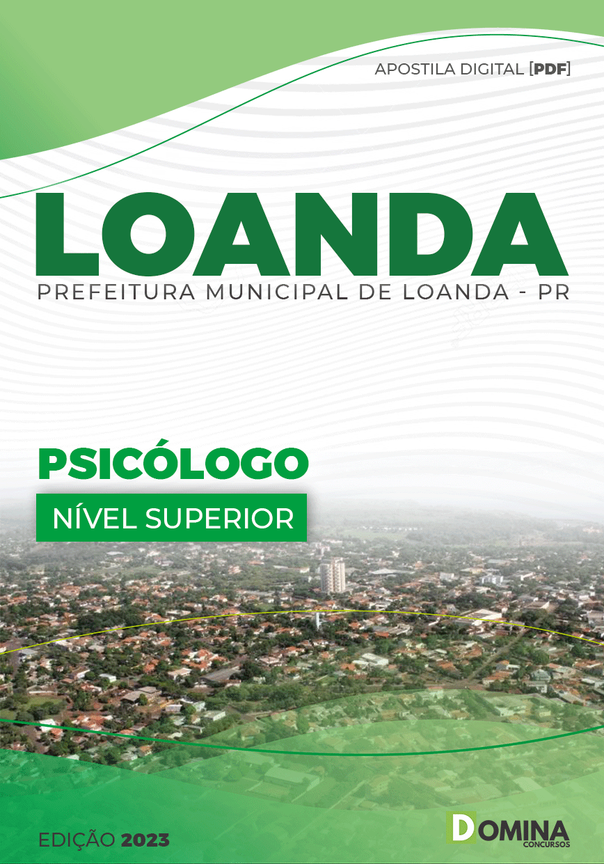 Apostila Concurso Pref Loanda PR 2023 Psicólogo