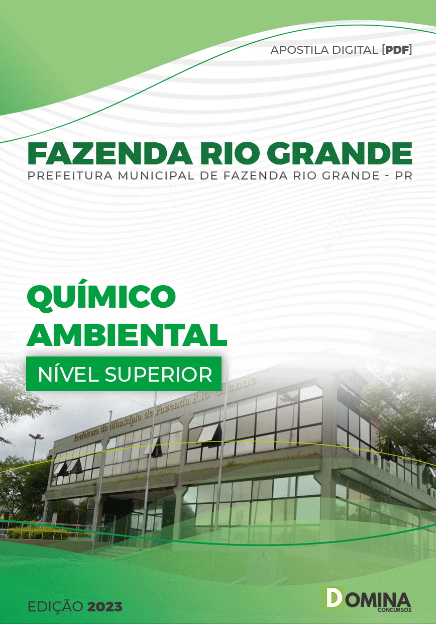 Apostila Pref Fazenda Rio Grande PR 2023 Químico Ambiental