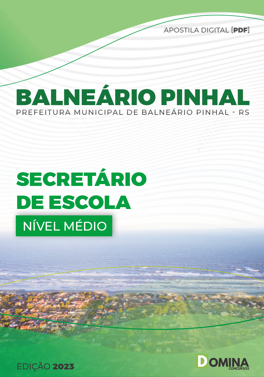 Apostila Digital Pref Balneário Pinhal RS 2023 Secretario Escola