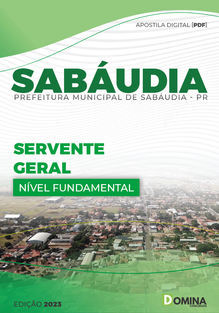Apostila Concurso Pref Sabáudia PR 2023 Servente Geral
