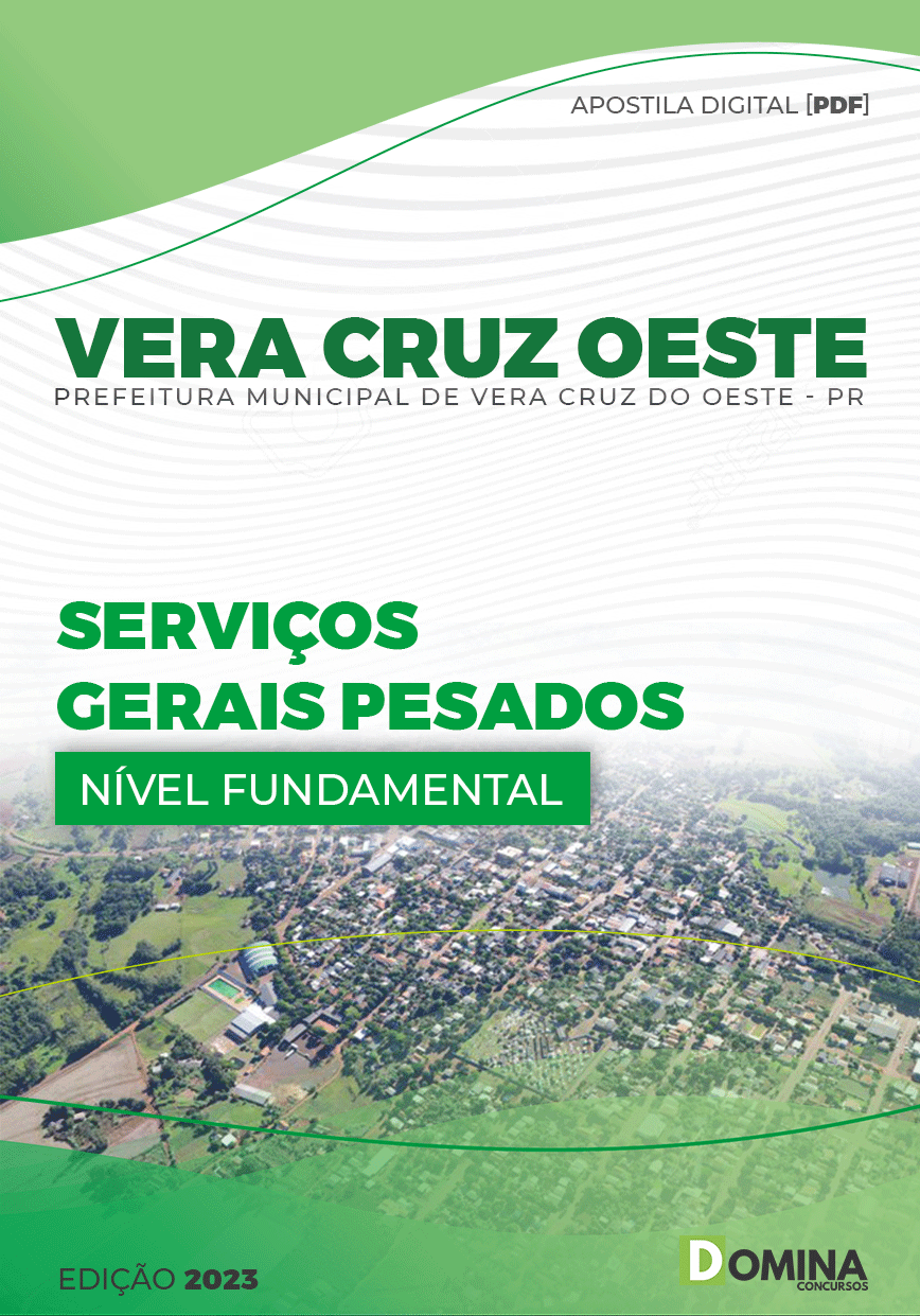 Apostila Pref Vera Cruz Oeste PR 2023 Serviços Gerais Pesados