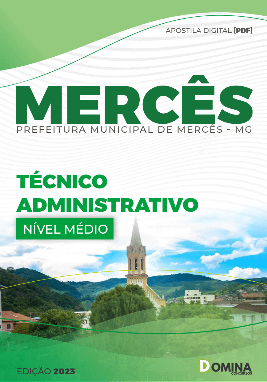 Apostila Pref Mercês MG 2023 Técnico Administrativo