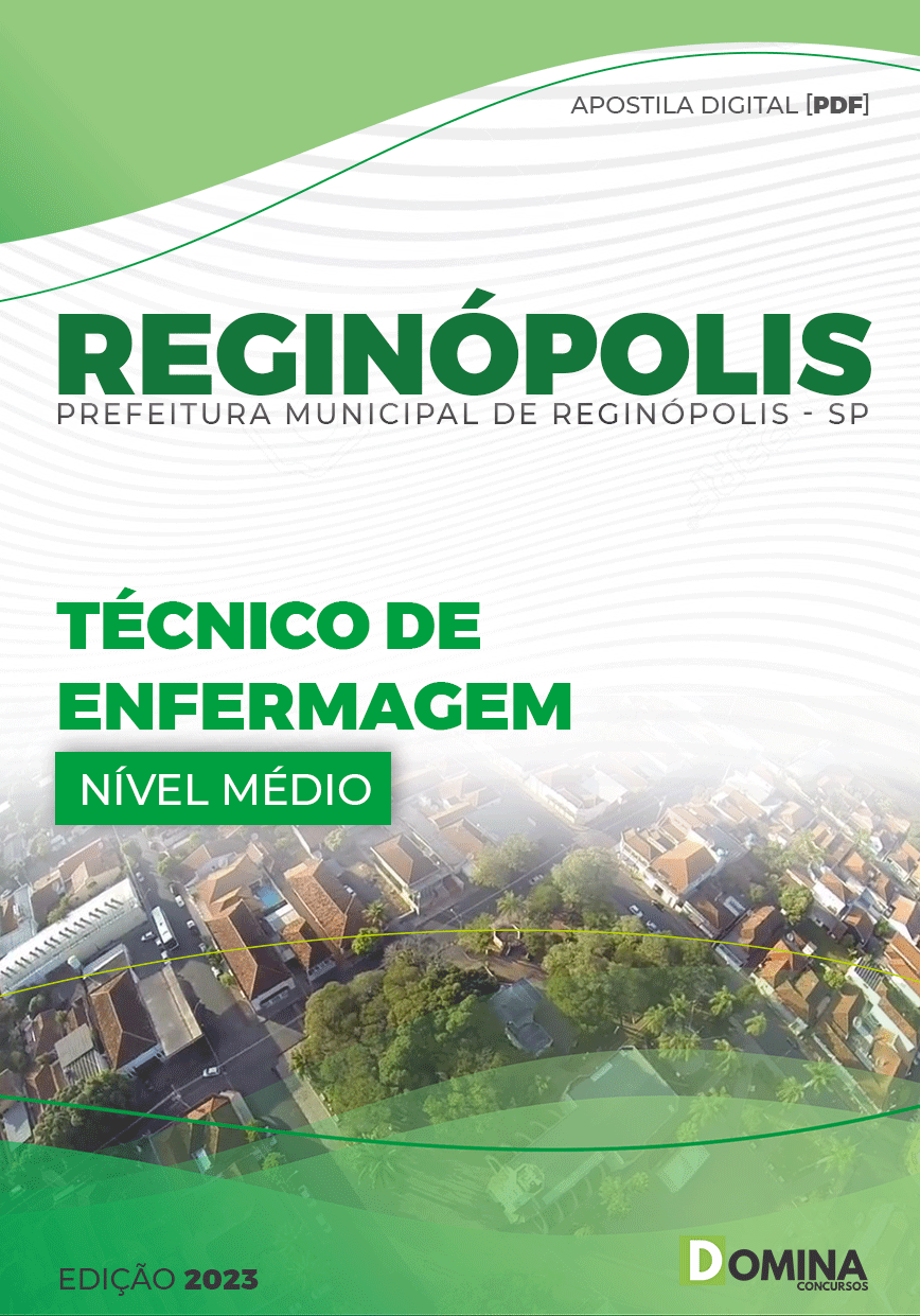 Apostila Digital Pref Reginópolis SP 2023 Técnico Enfermagem