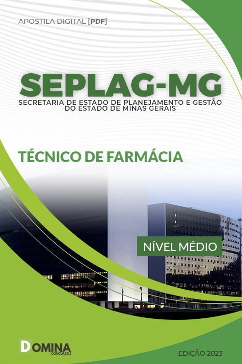 Apostila SEPLAG MG 2023 Analista Seguridade Técnico Farmácia