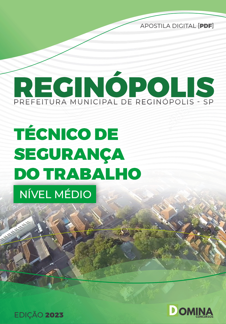 Apostila Pref Reginópolis SP 2023 Técnico Segurança Trabalho