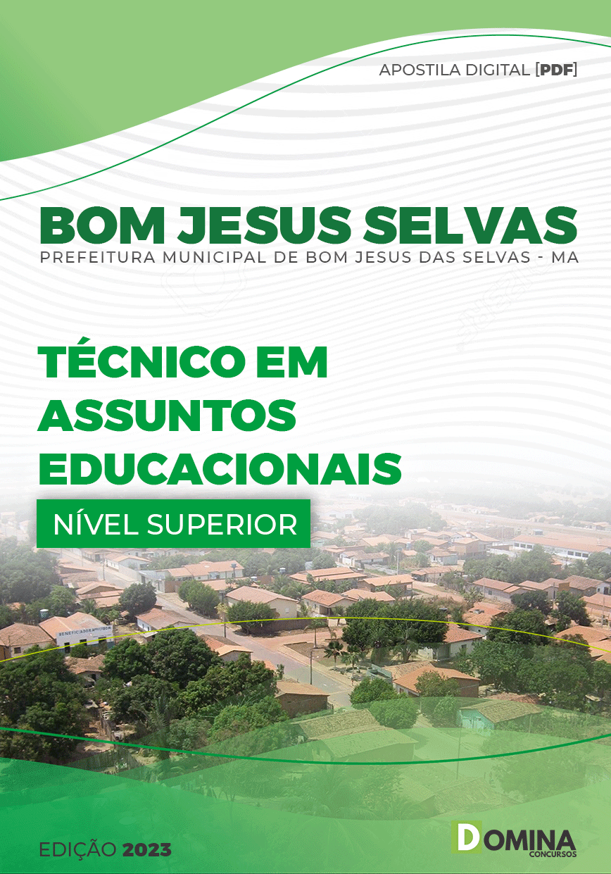 Apostila Pref Bom Jesus Selvas MA 2023 Técnico Assuntos Educacionais