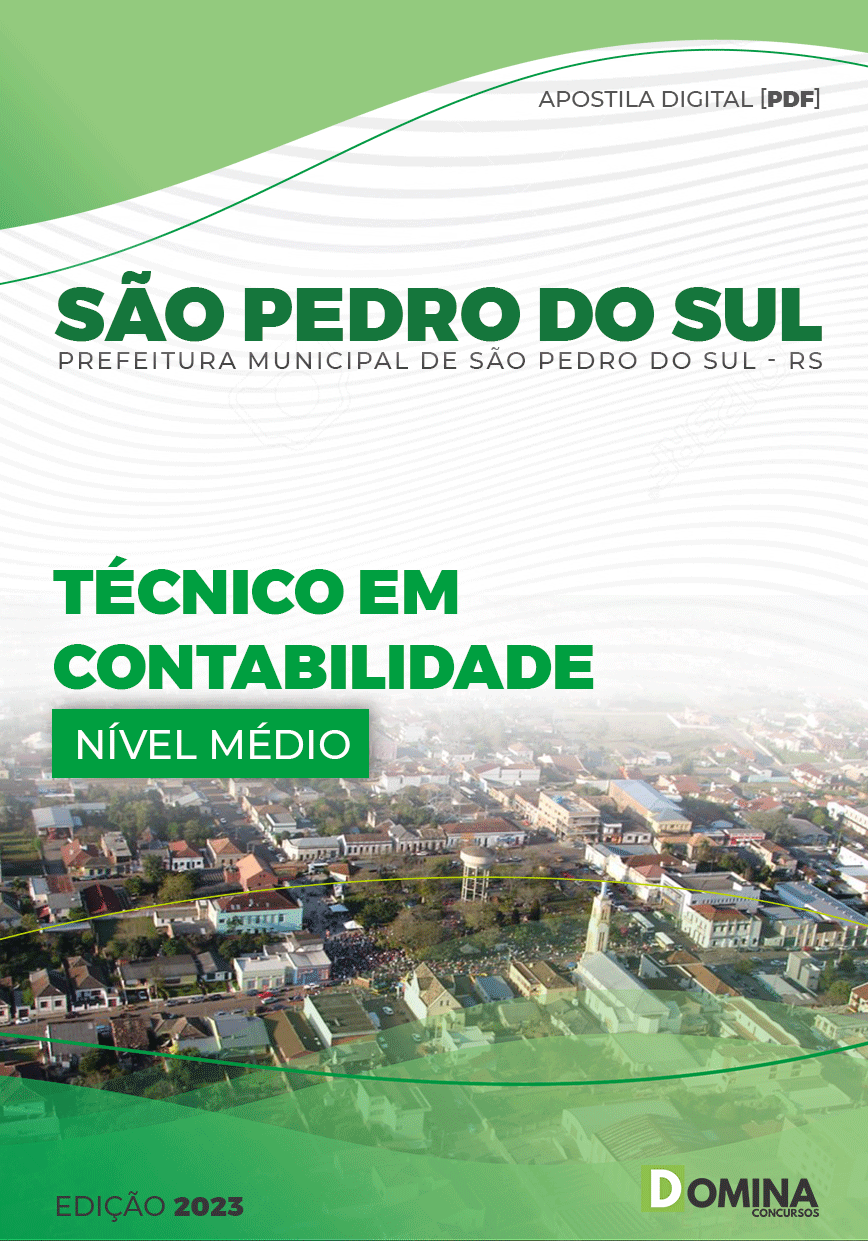 Apostila Pref São Pedro do Sul RS 2023 Técnico Contabilidade