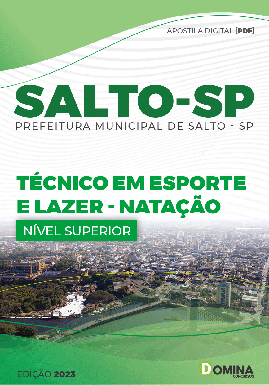 Apostila Pref Salto SP 2023 Técnico Esporte Lazer Natação