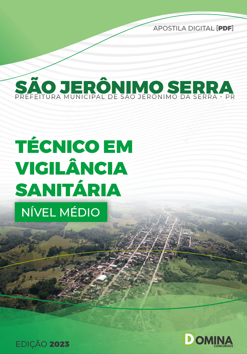 Apostila Pref São Jerônimo Serra PR 2023 Técnico Vigilância Sanitária