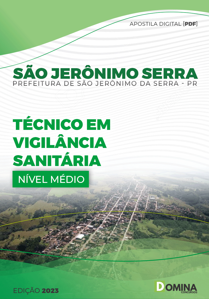 Apostila Pref São Jerônimo Serra PR 2023 Técnico Vigilância Sanitária