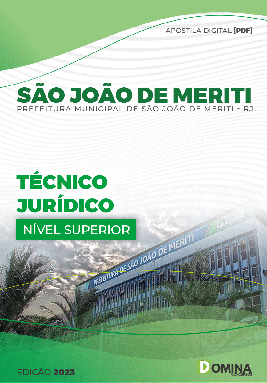 Apostila Digital Pref São João Meriti RJ 2023 Técnico Jurídico