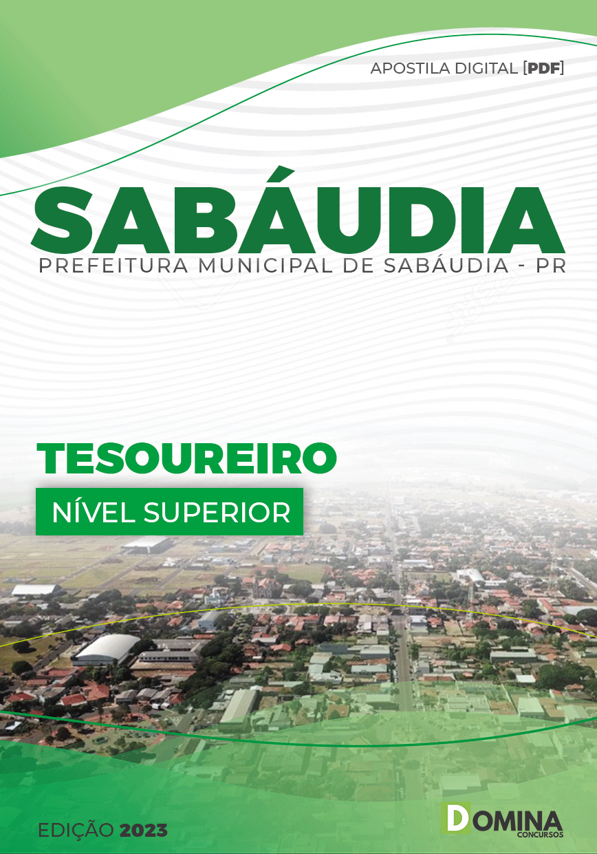 Apostila Concurso Pref Sabáudia PR 2023 Tesoureiro