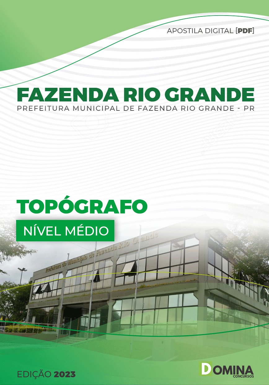 Apostila Pref Fazenda Rio Grande PR 2023 Topógrafo