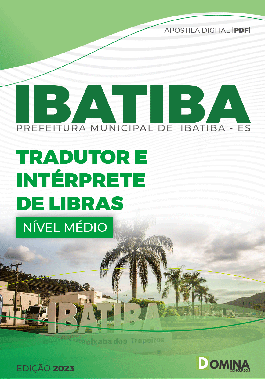 Apostila Pref Ibatiba ES 2023 Tradutor Interprete Libras