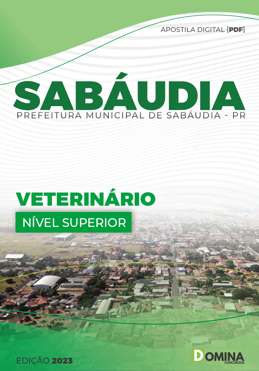 Apostila Concurso Pref Sabáudia PR 2023 Veterinário