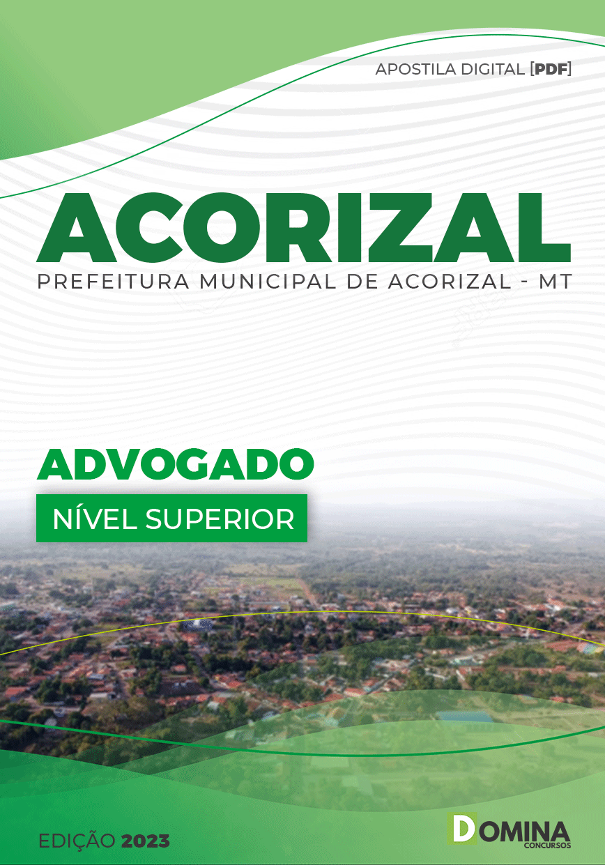 Apostila Concurso Pref Acorizal MT 2023 Advogado