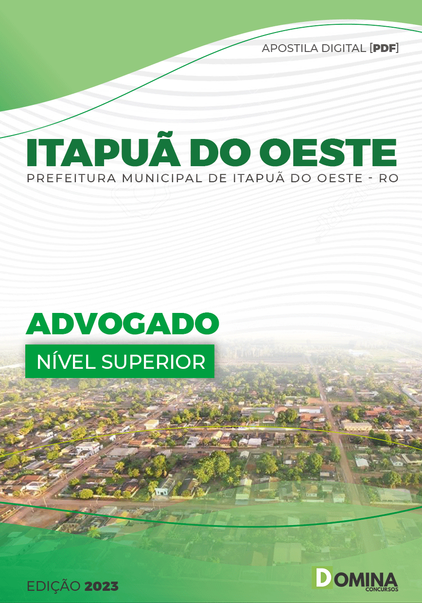 Apostila Pref Itapuã do Oeste RO 2023 Advogado