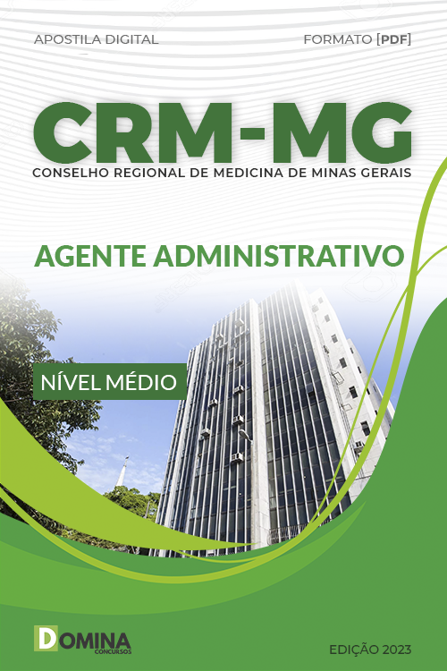 Apostila Concurso CRM MG 2023 Agente Administrativo