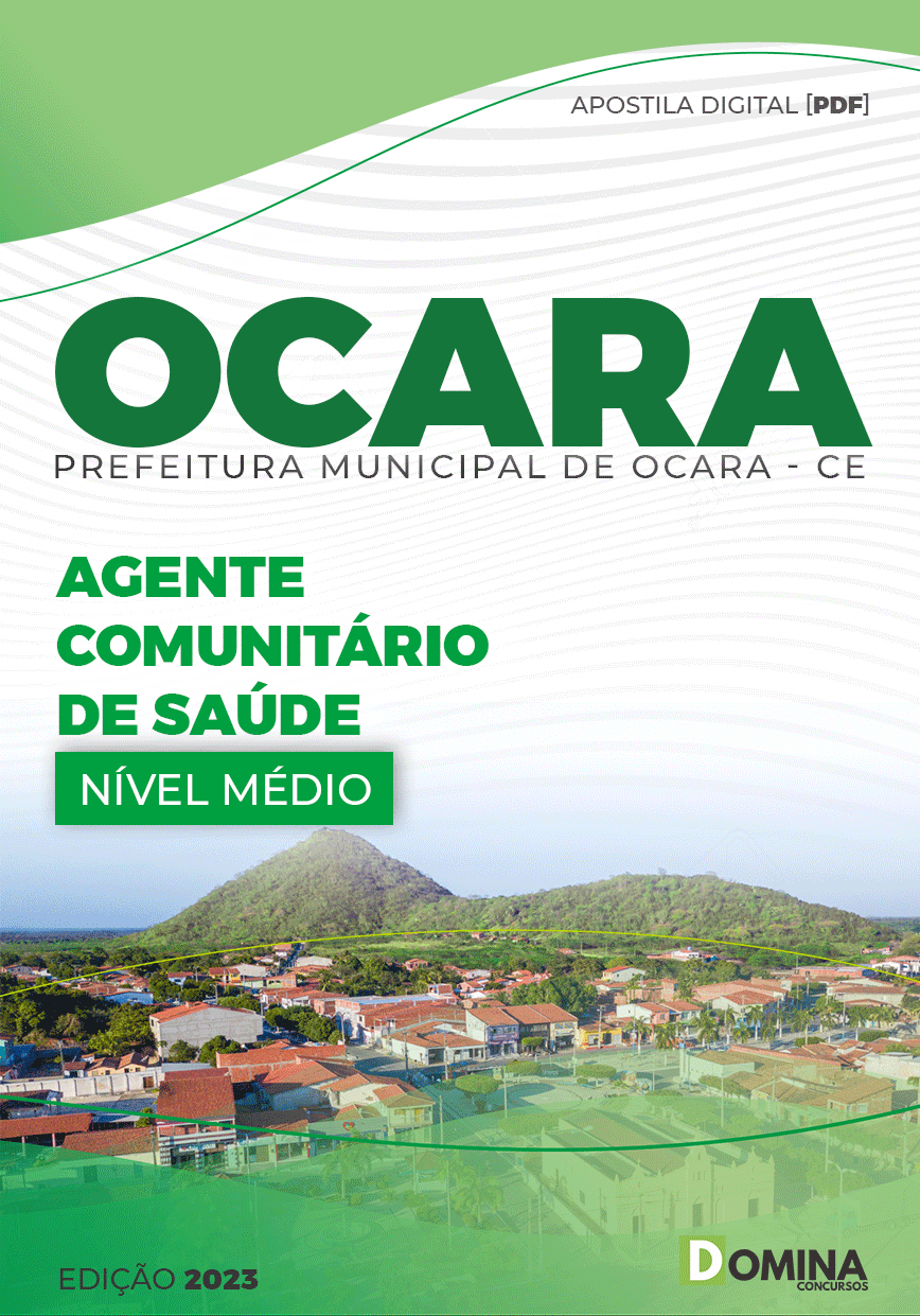 Apostila Pref Ocara CE 2023 Agente Comunitário Saúde