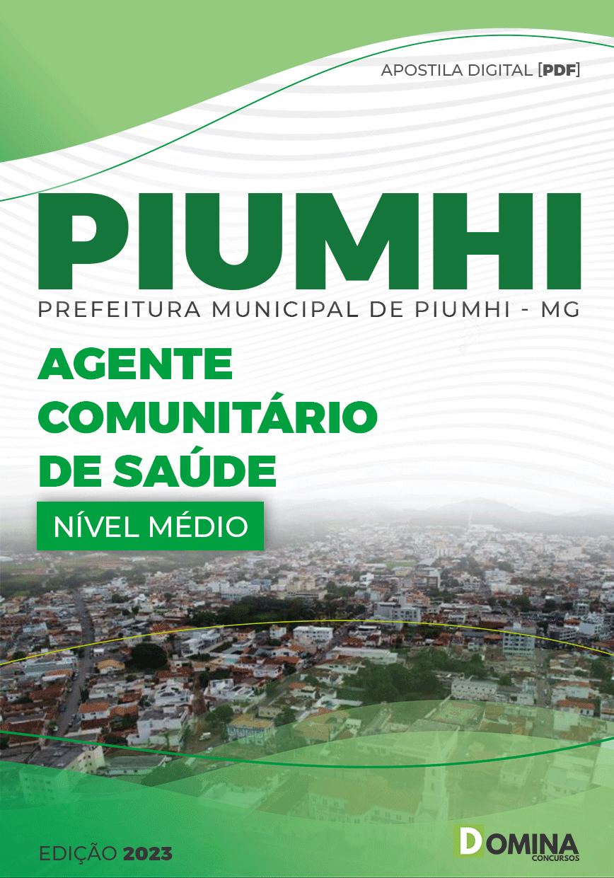 Apostila Pref Piumhi MG 2023 Agente Comunitário Saúde