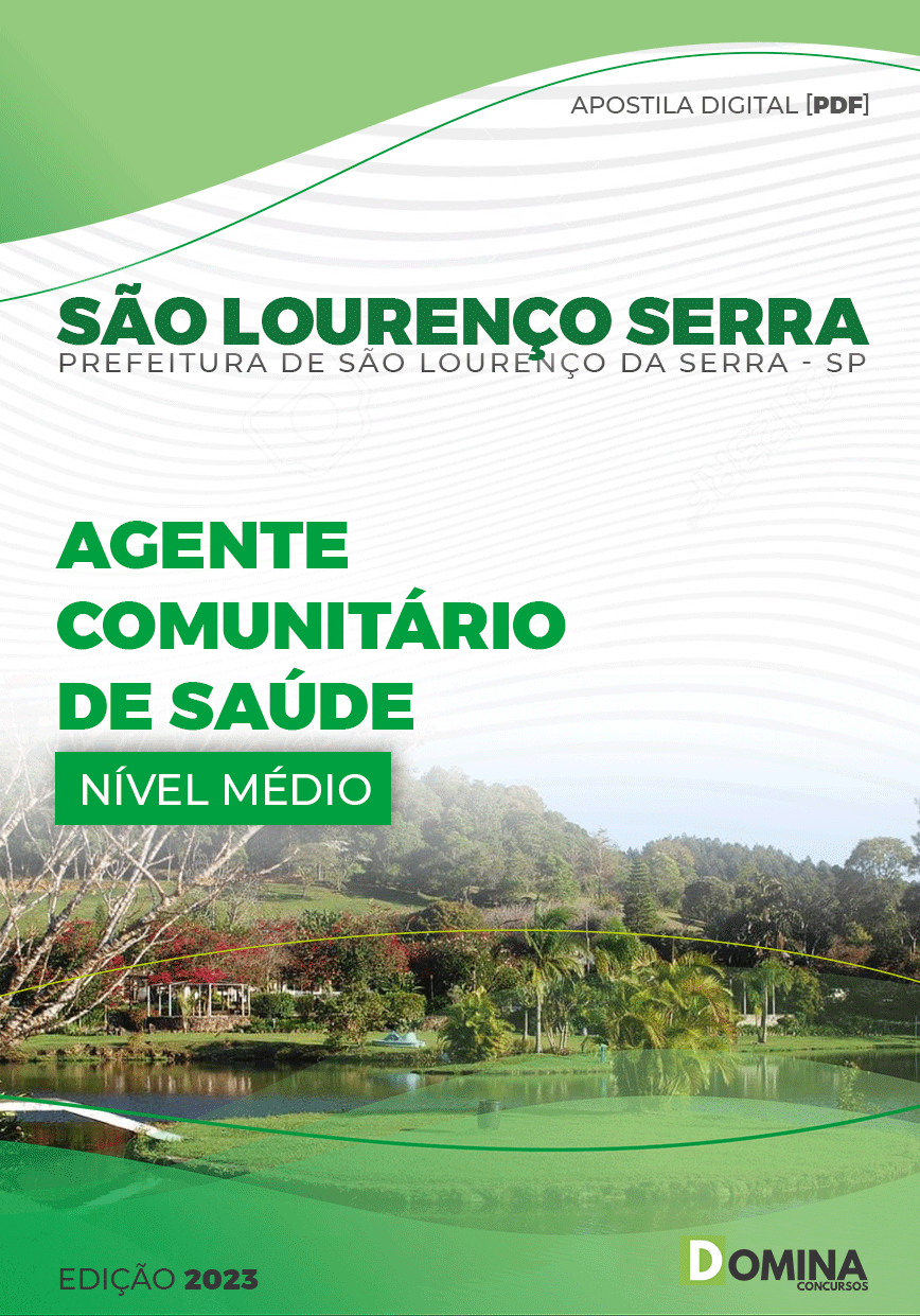 Apostila Pref São Lourenço Serra SP 2023 Agente Comunitário Saúde