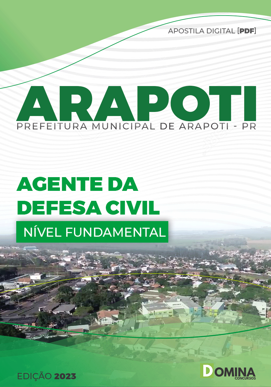 Apostila Concurso Pref Arapoti PR 2023 Agente Defesa Civil