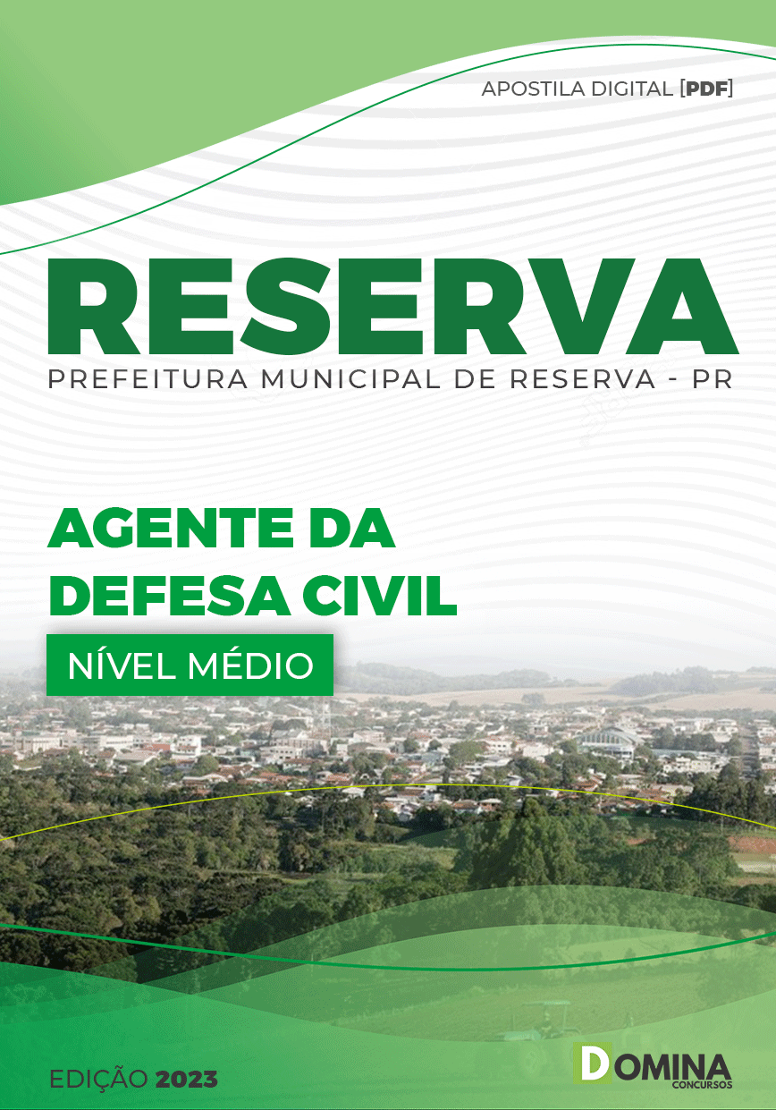 Apostila Pref Reserva PR 2023 Agente Defesa Civil