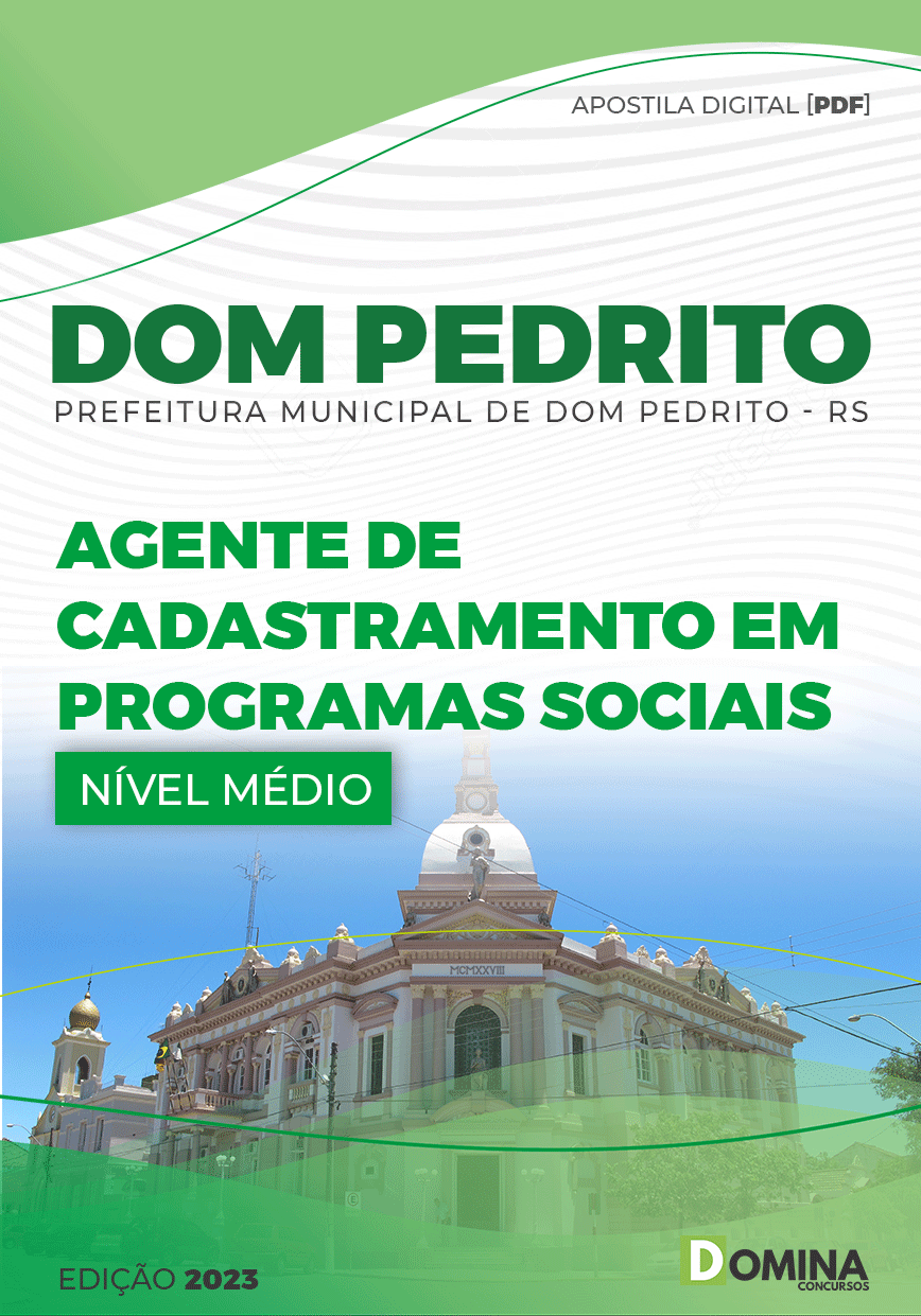 Apostila Digital Pref Dom Pedrito RS 2023 Agente Cadastramento