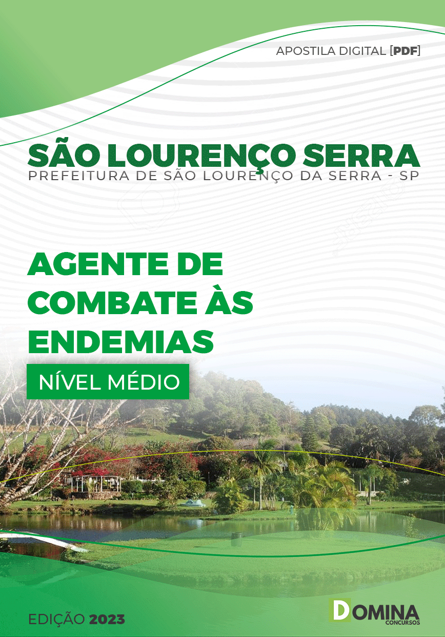Apostila Pref São Lourenço Serra SP 2023 Agente Combate Endemias
